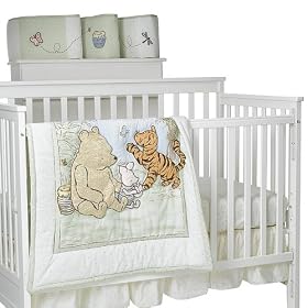 Crown Crafts Classic Pooh™ 4-pc. Crib Set - Sage