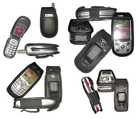 Drucker: Echtleder Handytasche von HILLICOM f�r Siemens BenQ SL55