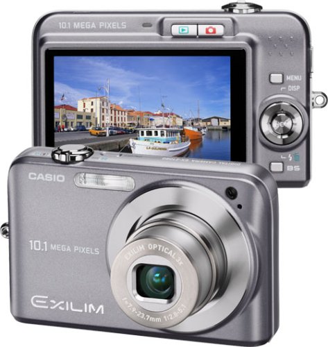 Casio EX-Z1080GY Exilim Compact 10-Megapixel Digital Camera - Gray