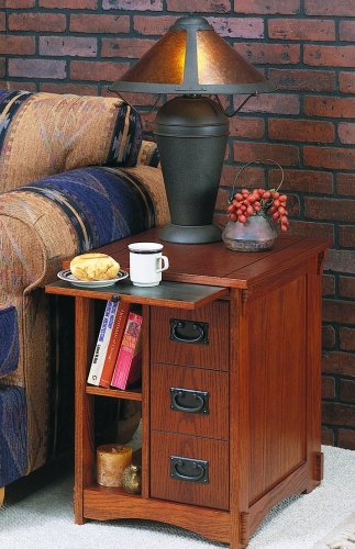 "Mission Oak" Magazine Cabinet Table