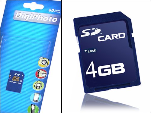 Festplatten: SD Karte SecureDigital Card 4 GB