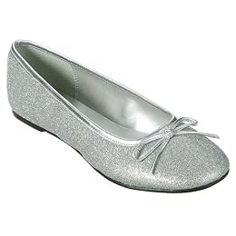Xhilaration® Sable Ballet Flats - Silver Glitter