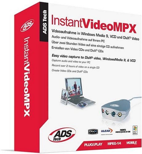Elektronik und Foto: ADS Instant Video MPX extern Videoschnitt, Analog-In, DIVX Encoder USB 2.0