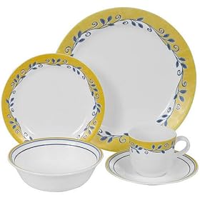 Corelle Impressions 20-Piece Set, Service for 4, Bella Vista by Corelle