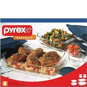 Pyrex 1060534 8-piece Bakeware Set by World Kitchen