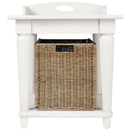Our House White End Table