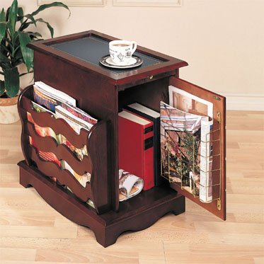Heirloom Cherry Magazine Cabinet Table
