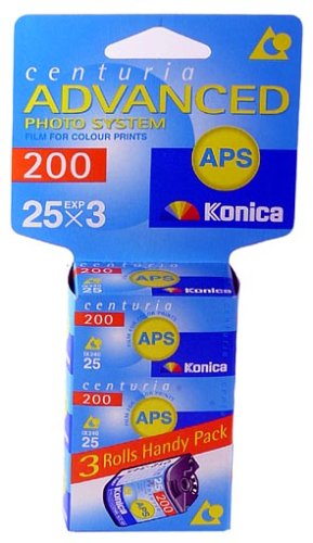 Kompaktanlagen: Konica Centuria IX 200 240 APS-Film (� 25 Bilder) 3er Pack
