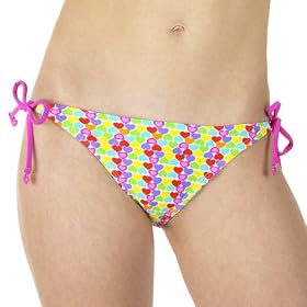Xhilaration® Heart Print Side-Tie Swim Bottoms