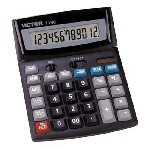 1190 12-Digit Desktop Display Calculator with Cost/Sell Margin VCT1190