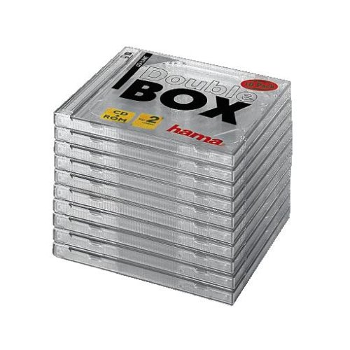Heimkinosysteme: Hama 10er-Pack CD-ROM-Doubl-Boxen; transparent