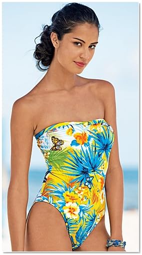 sexy bandeau one-piece