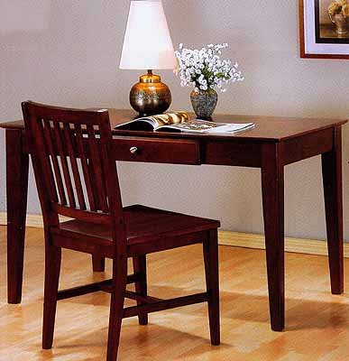 Cappuccino Finish Desk And Chair Set