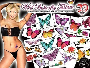 Wild ButterflyTemporary Tattoos