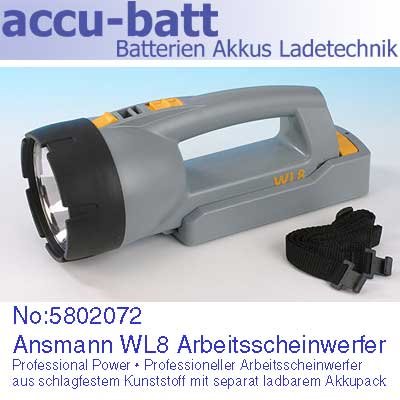 Elektronik und Foto: Ansmann WL8-20 Handscheinwerfer inkl. Tragegurt