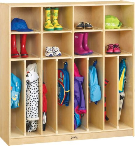 Jonti-Craft 2687JC 48 8-Section Neat-n-Trim Lockers, Natural