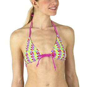 Xhilaration® Heart Print Triangle Swim Top