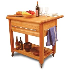 Grand Kitchen Workcenter with Drop Leaf - Catskill Craftsmen 2005 (Shipping Included) by Catskill