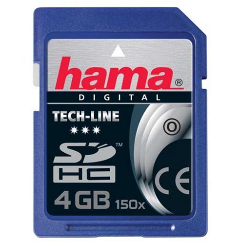 Heimkinosysteme: HAMA SDCard 4096MB SecureDigital TECH-LINE 150x