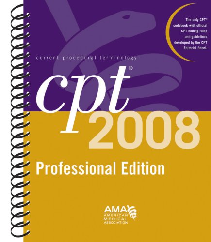 CPT 2008 Professional Edition (Cpt / Current Procedural Terminology (Professional Edition)) (Spiral-bound)