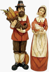 Thanksgiving Pilgrims (Set of 2)