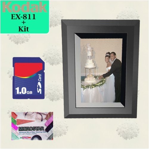 Kodak Easyshare EX-811 8-inch Digital Picture Frame with Wireless Capability + Accesory Kit