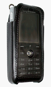 TV Ger&auml;te: Topp-Design ME-DL-TA52 Ledertasche Turn-line f�r Sony Ericsson W810i, K75
