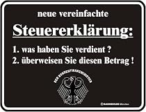 Schild 'Vereinfachte Steuererkl�rung'