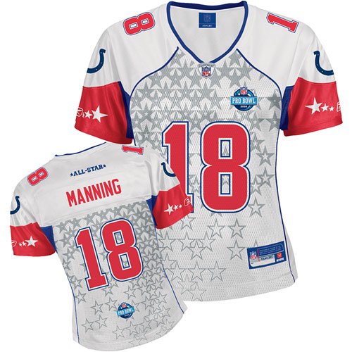 Reebok Indianapolis Colts Peyton Manning 2008 Pro Bowl Women's AFC Replica Jersey