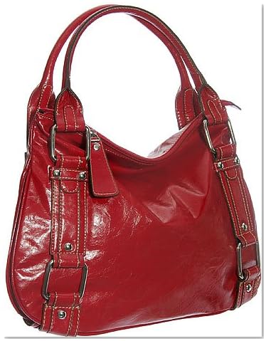 Large Audria Hobo Handbag: Red, Purple, Dark Blue, Black or Pewter Grey