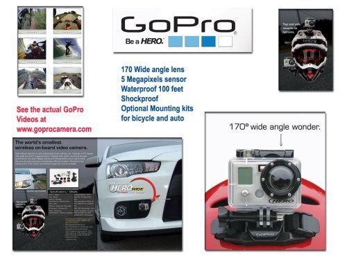 Gopro Motorsports HERO WIDE 5 Megapixel 170 Degree Lens Camera (Silver)