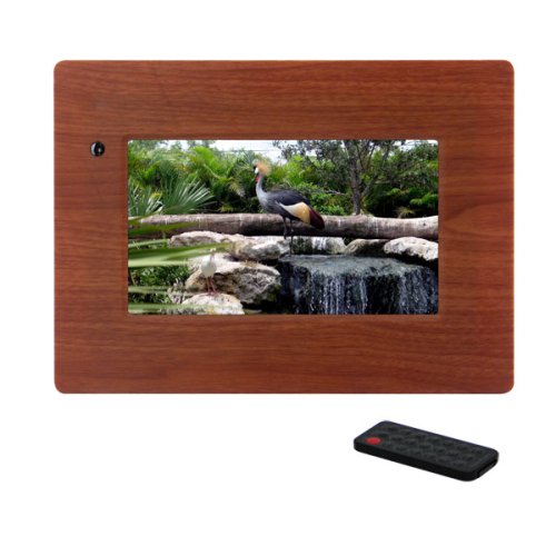CTA Digital MI-PF7W 7-Inch Digital Picture Frame w/Wireless Remote (Wood)