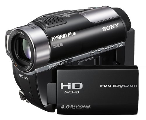 Sony HDR-UX20 4MP DVD Hybrid Plus High Definition Handycam Camcorder with 8GB Hard Drive Camorder & 15x Optical Zoom