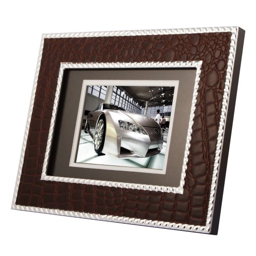 TAO 5.6-Inch 128MB Double-Matted Digital Frame (Brown Leather)