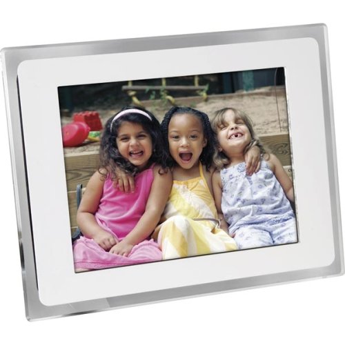 Sunpak 10.4-Inch Digital Photo Frame (White and Clear)