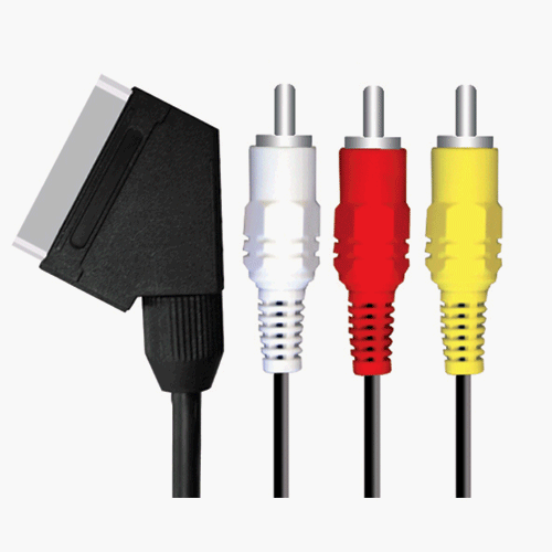 Heimkinosysteme: Hibaba Nickel �berzogenes SCART zu 3 Phono Kabel 3m