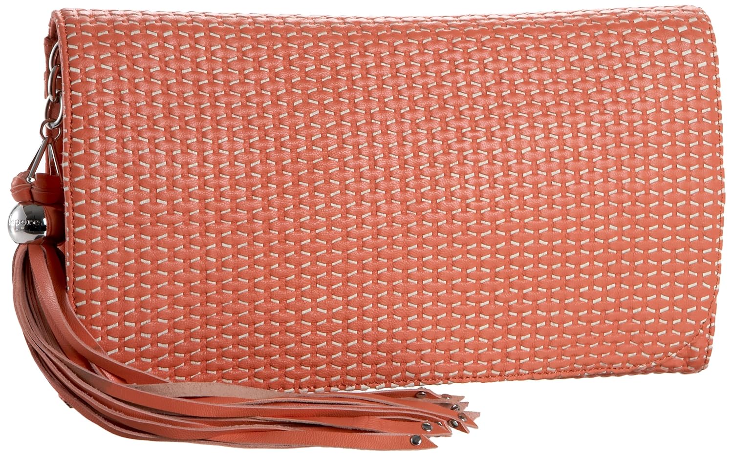 Nanette Lepore 50320 Metallic Woven Clutch