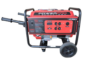 Powerpro Generators PowerPro 56405 4050-Watt 212cc 7-HP Gas-Powered Portable Generator with ...