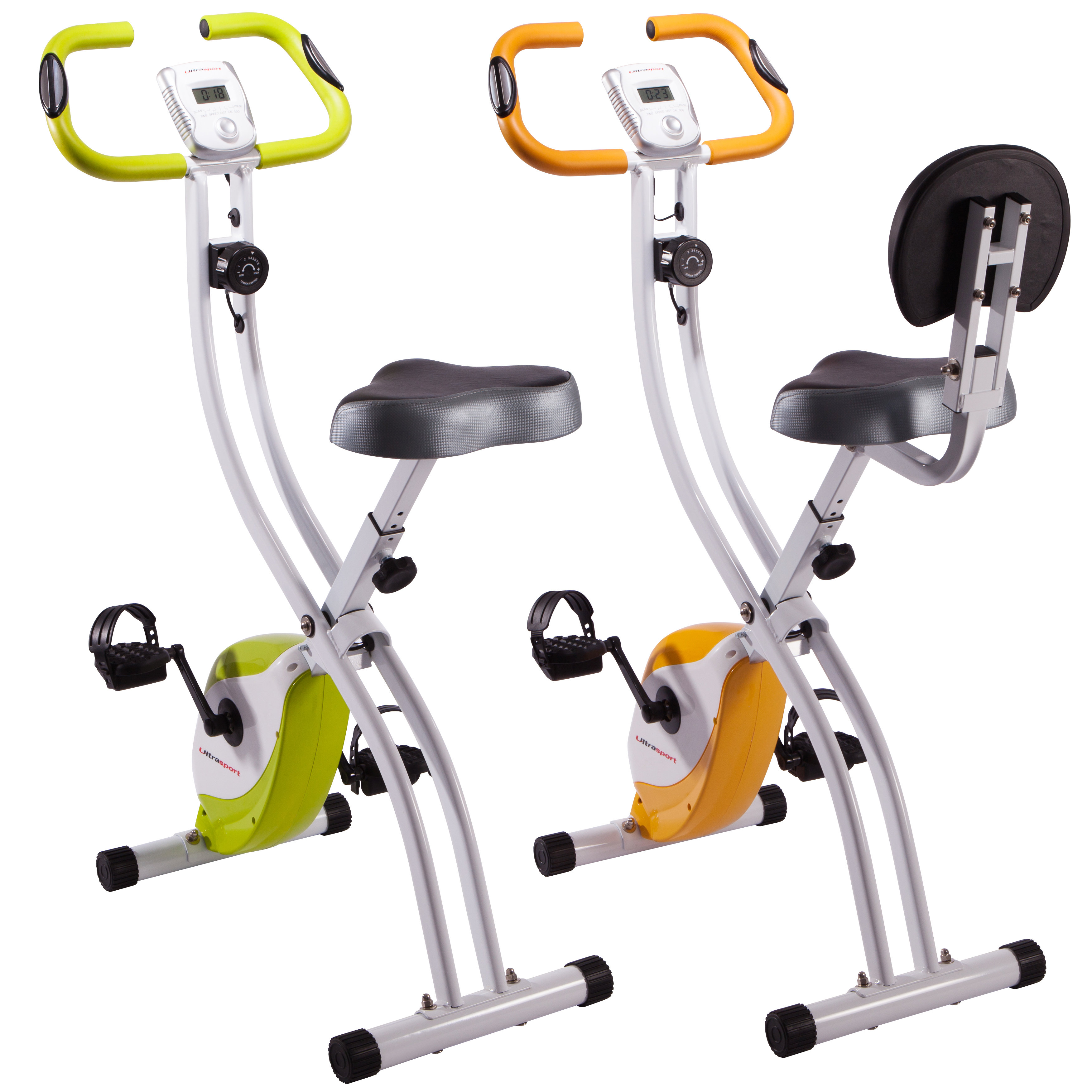 Vélo D’Appartement Pliable Vannect - 16 Niveaux De Résistance, Écran LCD, Mesure Du Pouls, Siège Réglable, Charge Max 160 Kg