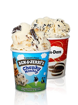 ben&jerrys 本杰瑞 美国冰淇淋 2大杯装 巧克力芝士蛋糕&巧克力薄荷