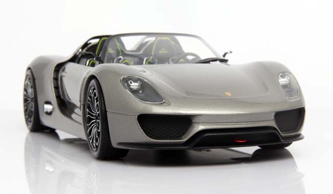minichamps 迷你切 1:18保时捷918spyder敞篷车模/灰色110060030