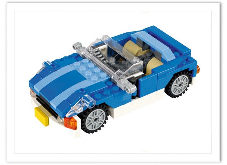 同款lego 乐高 创意百变组 蓝色敞篷小客车 6913