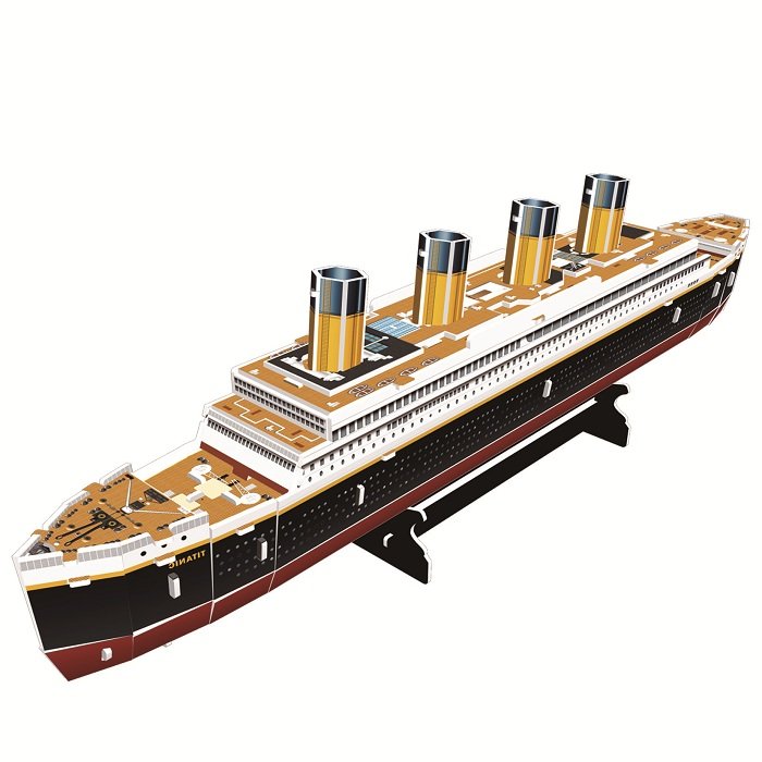 cubicfun 乐立方 3d拼图立体船模 泰坦尼克号t4012h 四星难度